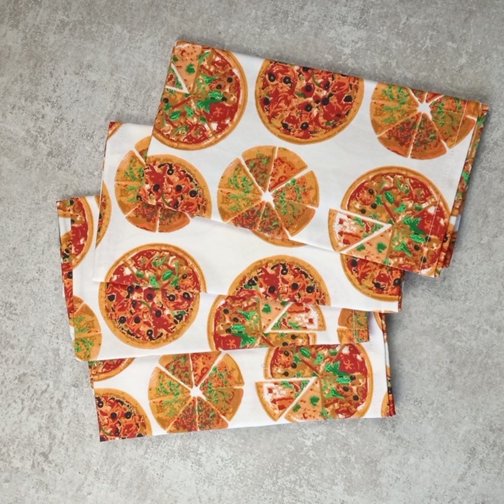 🏠 🍒 Urban Villa Pizza Napkin Set